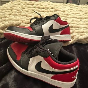 Air Jordan I Low Casual Shoes Men’s Size 8.5 Varsity red/white/black
